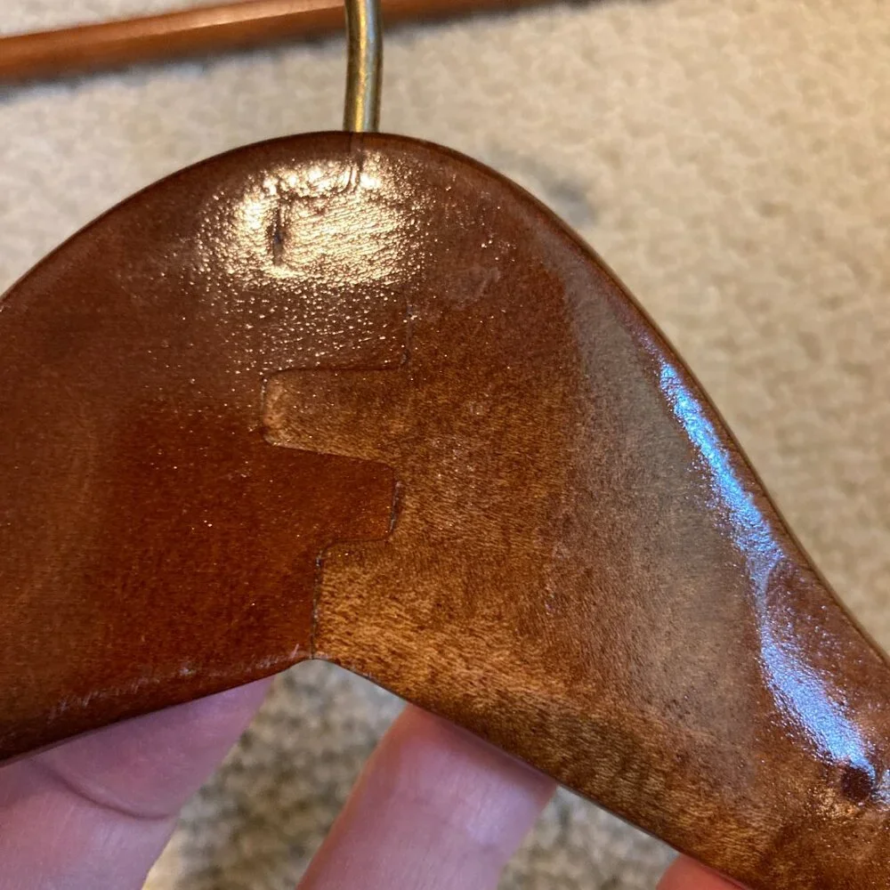 Share Vtg Wooden Hangers The Pan Pacific Hotel Vancouver Canada WISHBONE 11